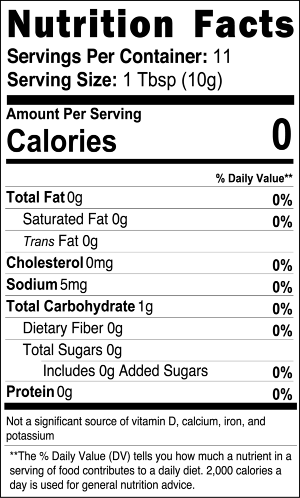 nutritions facts of manuka honey coffee